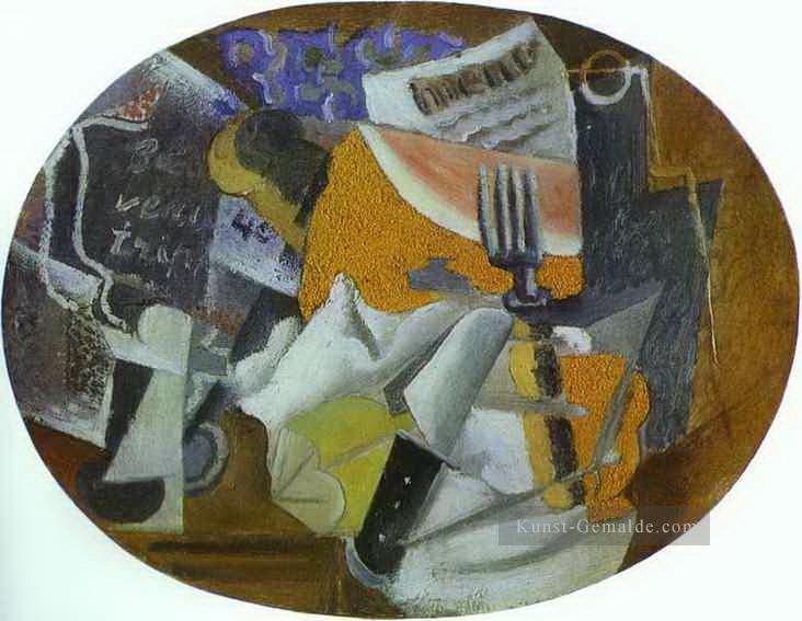 Taverne Der Schinken 1912 kubist Pablo Picasso Ölgemälde